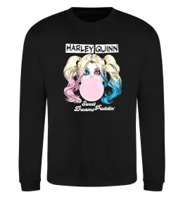 Свитшот Harley Quinn з жуйкою Черный фото