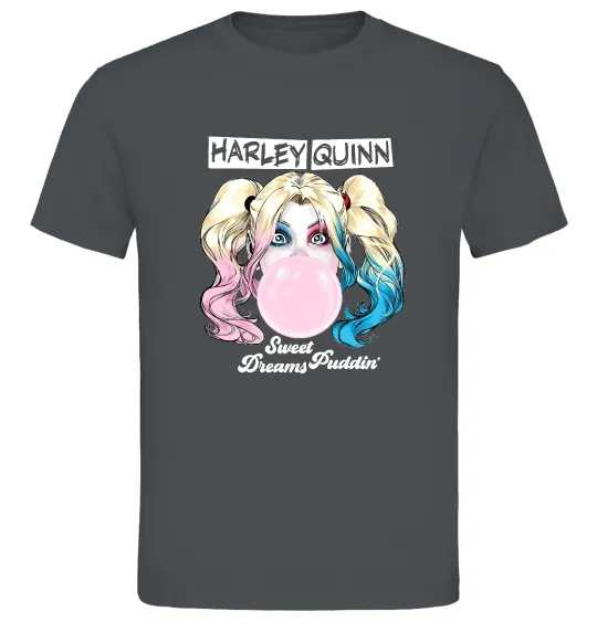 Мужская футболка Harley Quinn з жуйкою Графит фото