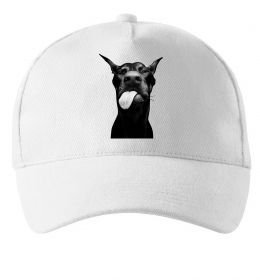 Кепка Доберман показує язик
