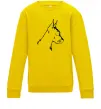 Детский Свитшот Доберман в окулярах Солнечно желтый фото
