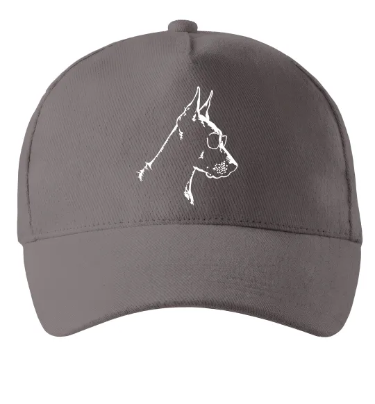 Кепка Доберман в окулярах Серый фото