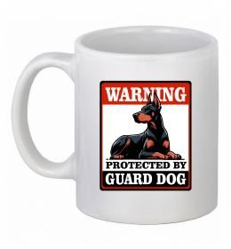 Чашка керамическая Warning Doberman