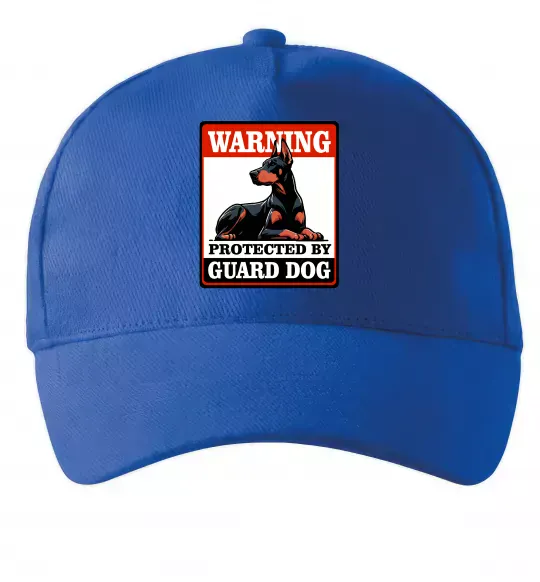 Кепка Warning Doberman Ярко-синий фото