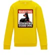 Детский Свитшот Warning Doberman Солнечно желтый фото