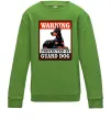 Детский Свитшот Warning Doberman Лаймовый фото