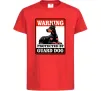 Детская футболка Warning Doberman Красный Детская футболка Warning Doberman Красный фото