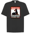 Футболка Оверсайз Warning Doberman Чорний фото