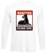 Лонгслив Warning Doberman Белый фото