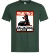 Чоловіча футболка Warning Doberman Темно-зелений фото