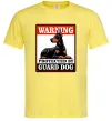Чоловіча футболка Warning Doberman Лимонний фото