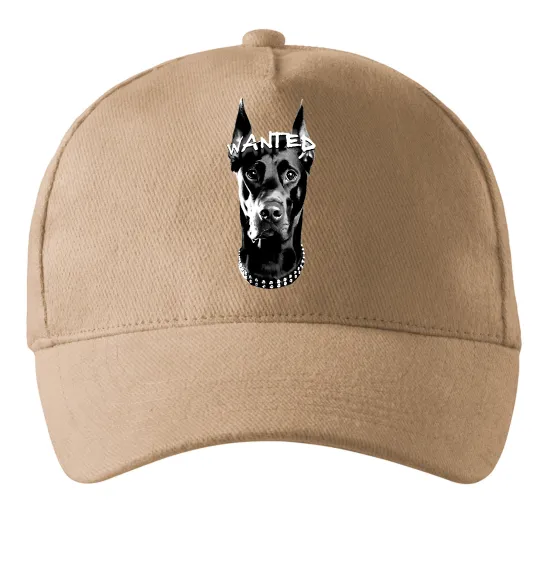 Кепка Wanted Доберман Песочный фото