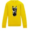 Детский Свитшот Wanted Доберман Солнечно желтый фото