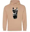 Жіноча толстовка (худі) Wanted Доберман Пісочний фото