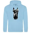 Женская толстовка (худи) Wanted Доберман Голубой фото