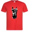 Мужская футболка Wanted Доберман Красный фото