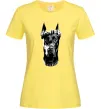 Женская футболка Wanted Доберман Лимонный фото