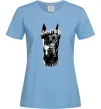 Женская футболка Wanted Доберман Голубой фото