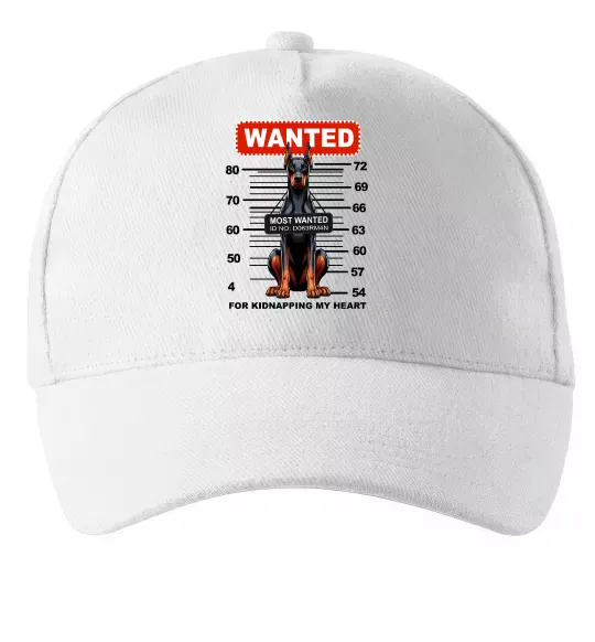 Кепка Doberman wanted Білий фото