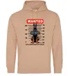 Женская толстовка (худи) Doberman wanted Песочный фото