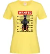 Женская футболка Doberman wanted Лимонный фото