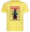 Чоловіча футболка Doberman wanted Лимонний фото