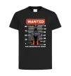 Дитяча футболка Doberman wanted Чорний фото