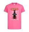 Дитяча футболка Doberman wanted Яскраво-рожевий фото