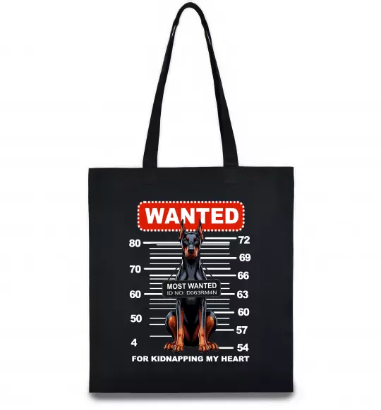 Эко-сумка Doberman wanted Черный фото