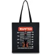 Эко-сумка Doberman wanted Черный Эко-сумка Doberman wanted Черный фото