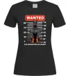 Женская футболка Doberman wanted Черный фото