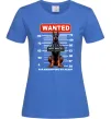 Женская футболка Doberman wanted Ярко-синий фото