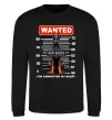 Свитшот Doberman wanted Черный фото