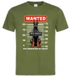 Чоловіча футболка Doberman wanted Оливковий фото