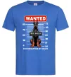 Чоловіча футболка Doberman wanted Яскраво-синій фото