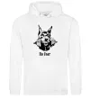 Чоловіча толстовка (худі) No fear doberman Білий фото