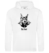 Женская толстовка (худи) No fear doberman Белый фото