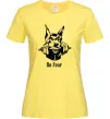 Жіноча футболка No fear doberman Лимонний фото