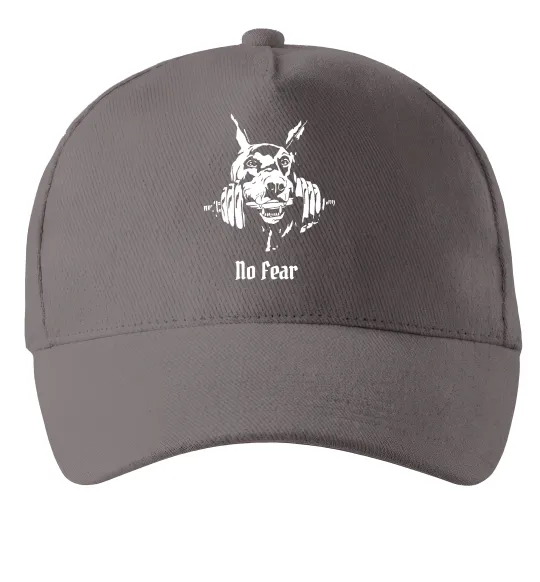 Кепка No fear doberman Серый фото