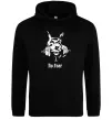 Чоловіча толстовка (худі) No fear doberman Чорний фото