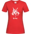 Жіноча футболка No fear doberman Червоний фото