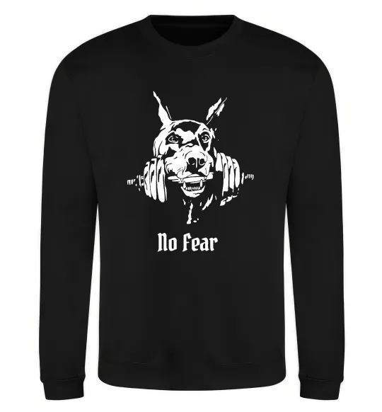 Свитшот No fear doberman Черный фото