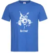 Чоловіча футболка No fear doberman Яскраво-синій фото