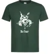 Чоловіча футболка No fear doberman Темно-зелений фото