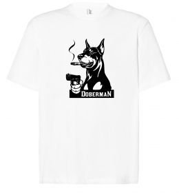 Футболка Оверсайз Doberman with gun
