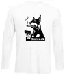 Лонгслив Doberman with gun Белый Лонгслив Doberman with gun Белый фото