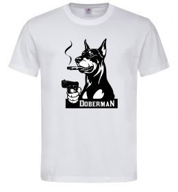 Чоловіча футболка Doberman with gun