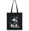 Еко-сумка Doberman with gun Чорний фото