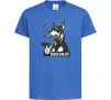 Дитяча футболка Doberman with gun Яскраво-синій Дитяча футболка Doberman with gun Яскраво-синій фото