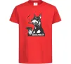Дитяча футболка Doberman with gun Червоний Дитяча футболка Doberman with gun Червоний фото