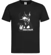 Чоловіча футболка Doberman with gun Чорний фото